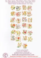 Перекрестный рисунок перекрашенный исходный файл LBP-Beautiful Маленькие цветочные буквы