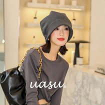 Do not wash your hair ~ small face ~ warm fashion pile hat female spring autumn and winter loose knitted hat big head cold hat