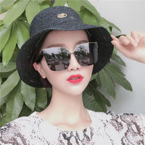 2021 large square frame polarized sun glasses star Net red shade driving sunglasses temperament tide woman elegant UV protection