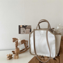 South Korea Ins Mom Bag Canvas Hand Fashion Mommy Bag Out Multifunction Large Capacity Diagonal Satchel Baby Bag
