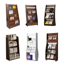  Book and magazine rack Apartment map Promotional materials display rack Book and newspaper rack Floor shelf Newspaper and newspaper rack Wooden