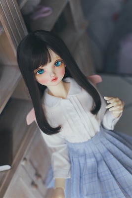 taobao agent [Primary School Girl] BJD Two -hand Hand Hands and Black long straight hair is about 18cm