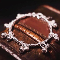 (Angela original jewelry) S925 silver bell bracelet will ring silver bracelet Female sterling silver transfer silver bead bracelet
