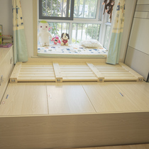  Tatami breathable bed board Solid wood folding hard bed board pad waist protection moisture-proof mat moisture-proof ribs frame thickened and thickened