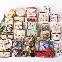 American vintage jewelry box Home decoration Dresser Desktop decoration storage box Creative ornaments Photography props