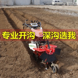 Small agricultural ditching machine strawberry orchard management machine deep ditch digging ditch cultivation soil ridging artifact ginger diesel micro Tiller