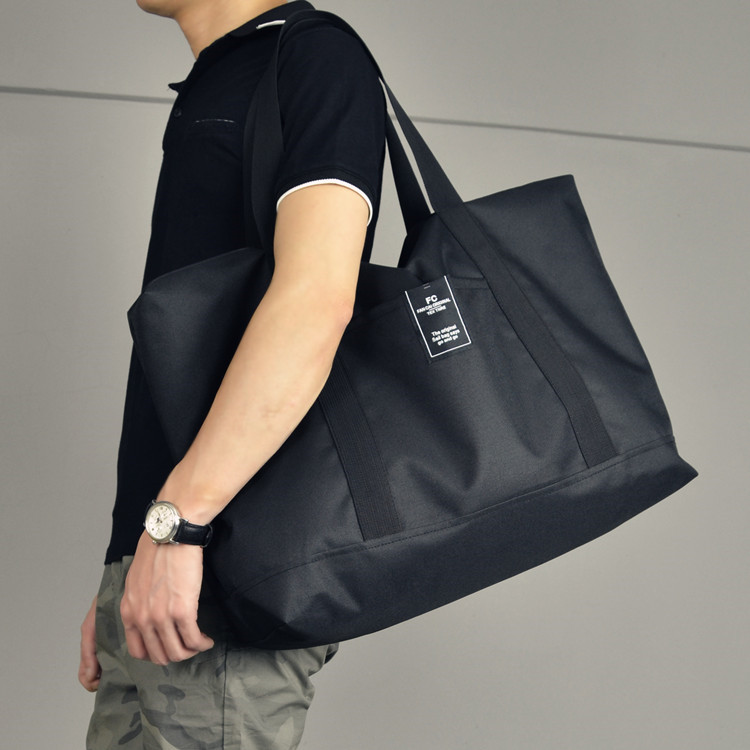 Men's luggage bag, portable short distance travel bag, large capacity luggage bag, nylon waterproof travel bag, leisure travel bag