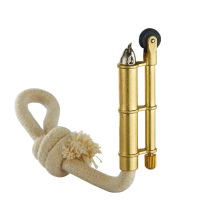 Customized copper-colored coarse cotton rope tinder lighter old-fashioned sideslip grinding wheel outdoor fueless plateau pendant gift