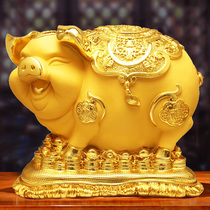 2021 new savings super large capacity money storage ornaments large golden pig piggy bank only can not enter the unique creative