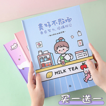 Cute ins style classmate record female primary school students sixth grade graduation message book Male Junior High School students commemorative loose-leaf book