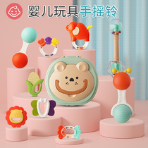 Newborn hand bell baby toy 0-12 months can bite puzzle 3 Early education 6 Baby grip tracking training