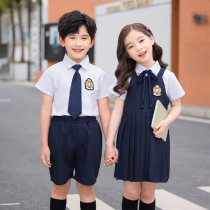Kindergarten garden clothes summer clothes British style Primary School uniforms childrens class clothes graduation clothes summer dress set