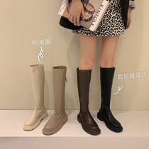 Boots Women 2021 autumn and winter new boots explosive long tube slim small tall tube winter plus velvet Knight boots winter