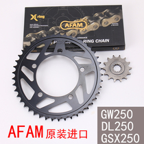 Suzuki gw dl250 gsx250r GSR400 chain RK front and rear teeth disc size flying mute AFAM