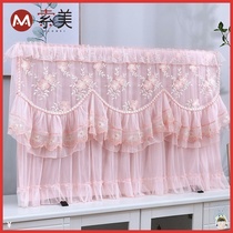 Modern minimalist TV Hood home wall TV cover cloth lace European 55 inch 65 inch TV dust cloth small