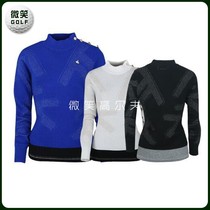 Special 2020 autumn new Korean golf suit womens shoulder button half collar warm sweater GOLF