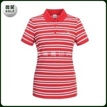  Korea special offer 2021 summer new striped sports golf suit womens short-sleeved T-shirt GOLF women