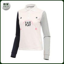 Special 2021 spring new Korean golf suit womens printing stretch sports long-sleeved T-shirt GOLF