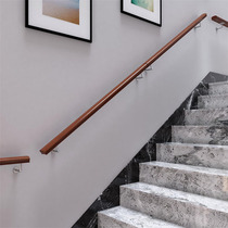 Solid wood stair handrail platform guardrail indoor fence wooden column painted beech wood against the wall handrail bay window railing