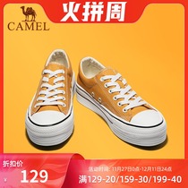 Camel outdoor casual shoes women 2020 Spring New thick-soled shoes versatile low-top classic canvas shoes women