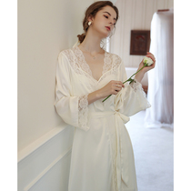 Lace Splicing Design~French Romantic Emotions OLOEY Spring and Autumn Sleeve Sleeve Sleeper Suite Sleeper Suite