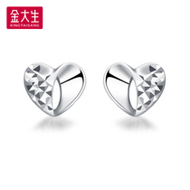 Jin Dasong PT950 car flower love platinum earrings women fashion romantic jewelry platinum jewelry P6305A