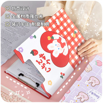 A4 Cute paper clip for primary school students Paper board clip Data storage exam writing pad board Folder board Stationery