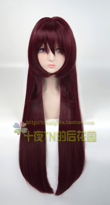 taobao agent Ten Night TN wine red dark red fate craftsman Skaha Benzi cos wigs have been repaired