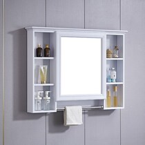  Bathroom vanity mirror cabinet Wall-mounted vanity Toilet mirror storage integrated cabinet Bathroom mirror with shelf