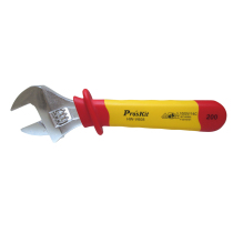 Taiwan Baogong VDE 1000V high voltage insulated movable wrench active wrench HW-V608 8 inch electrical tools