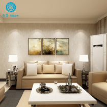 White wall Nordic simple modern living room Cotton hemp linen light luxury New Silk Road White Bi hot glue wall cloth