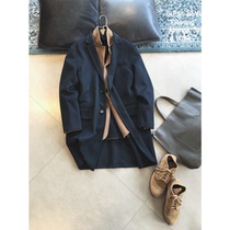 (cuijia special) suit collar mens medium long woolen coat H08581
