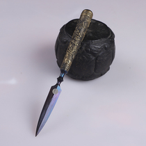 Thousands Ancient Chrysanthemum Bronze Handle Tea Sword Cheng Fen Non-Heritage Culture Prized Tea Knife Tea Road Home Tea Set Unopened Blade
