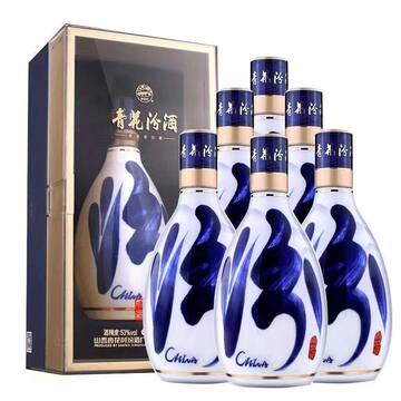 汾酒 青花瓷 白酒 500mL 48% vol 陶器ボトル 30年48度青花汾酒价格报价
