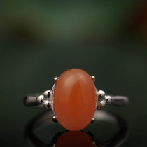  South red agate ring ruddy color