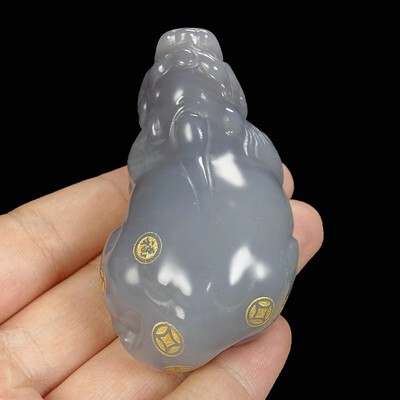 和田玉 糖料 招財金蟾 精密彫刻手把件 98×60×35mm 200g 金蟾和田玉精选和金蟾和田玉品牌价格与图片-淘宝商品网