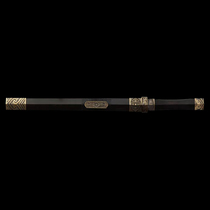 Hundreds Of Black Sandalwood Bronze Dress Floral Sword (middle paragraph) Zhejiang Provinces artificial beauty master Ji Satoshi unopened with a long sword