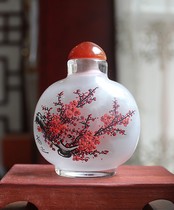 Interior painting snuff bottle Red Plum