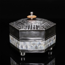 European reflux white copper-silver insert with silver insert-cover box H-1241