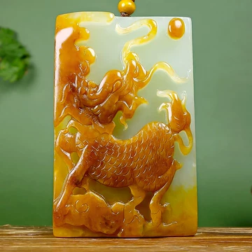 和田玉双面麒麟玉牌-和田玉双面麒麟玉牌促销价格、和田玉双面麒麟玉牌