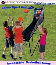Adult childrens single basketball machine Electronic automatic scoring basketball rack shooting game console basketball machine