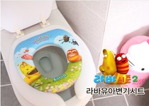 Korean funny larva childrens toilet cover childrens toilet cover