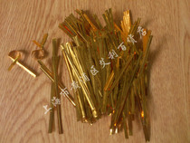 Gold wire tie wholesale gold bar closure bag accessories bread bag sealing
