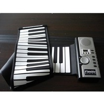 Piano 61-key silicone foldable hand-rolled piano with MIDI function can be connected to a computer