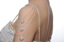 Shiny tassel flower wedding dinner special rhinestone shoulder strap wedding dress accessories bride diamond jewelry