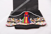 South Korea Imported Bride Hanbok Hat Wedding Embroidered Traditional Hat H-P01486