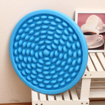 Round finger pressure plate massage foot pad imitation goose soft stone health massage pad a variety of choice solid color diameter 52cm