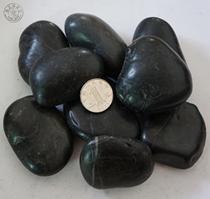 Ordinary polished black pebbles Home improvement stone paving stone massage stone garden stone fish tank stone 4-6cm catty