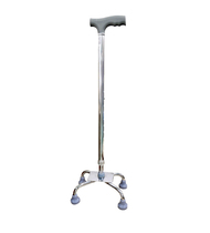  New product Four-legged crutches for the elderly Telescopic cane Outdoor leisure walker Non-slip walker four-corner crutches