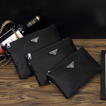 Men Business Handbag Large Capacity Oxford Bummer Bag Letter Enveloping Mens Hand Grip Bag Clip Nylon Casual Boomer Bag